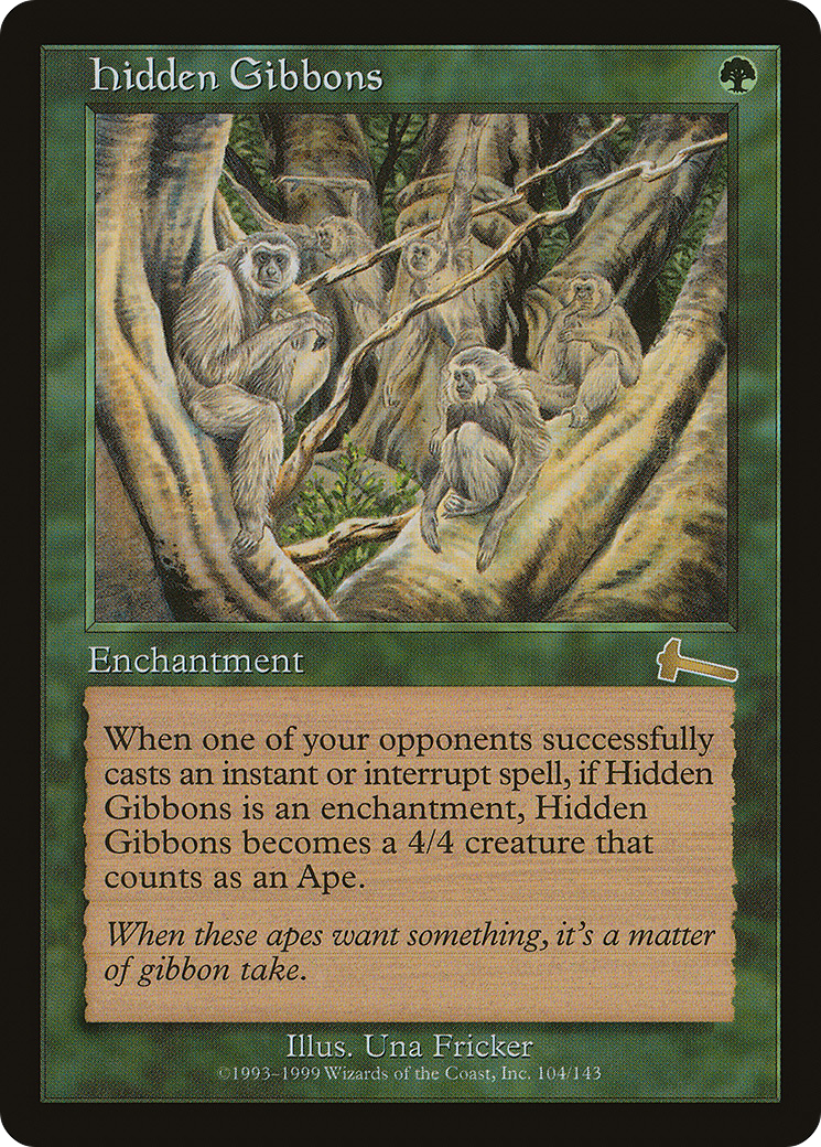 Hidden Gibbons (ULG-104) [Urza's Legacy] MTG Single Wizards of the Coast