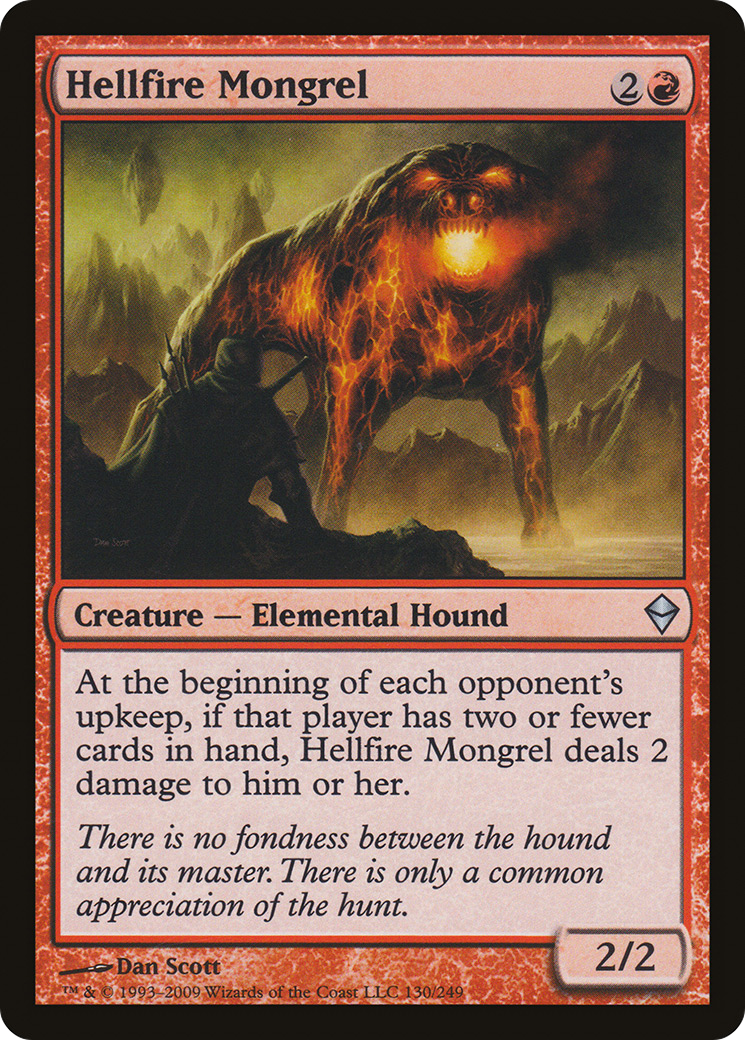 Hellfire Mongrel (ZEN-130) [Zendikar] MTG Single Wizards of the Coast