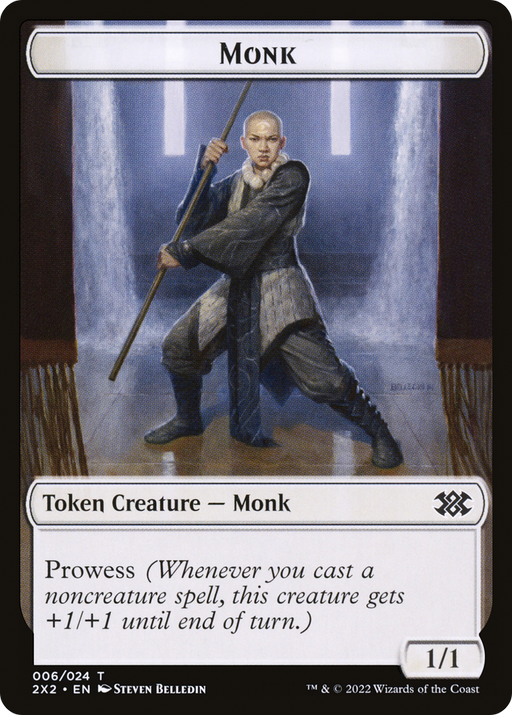 Monk (T2X2-006) [Tokens] Double Masters 2022 Tokens Foil MTG Single Wizards of the Coast