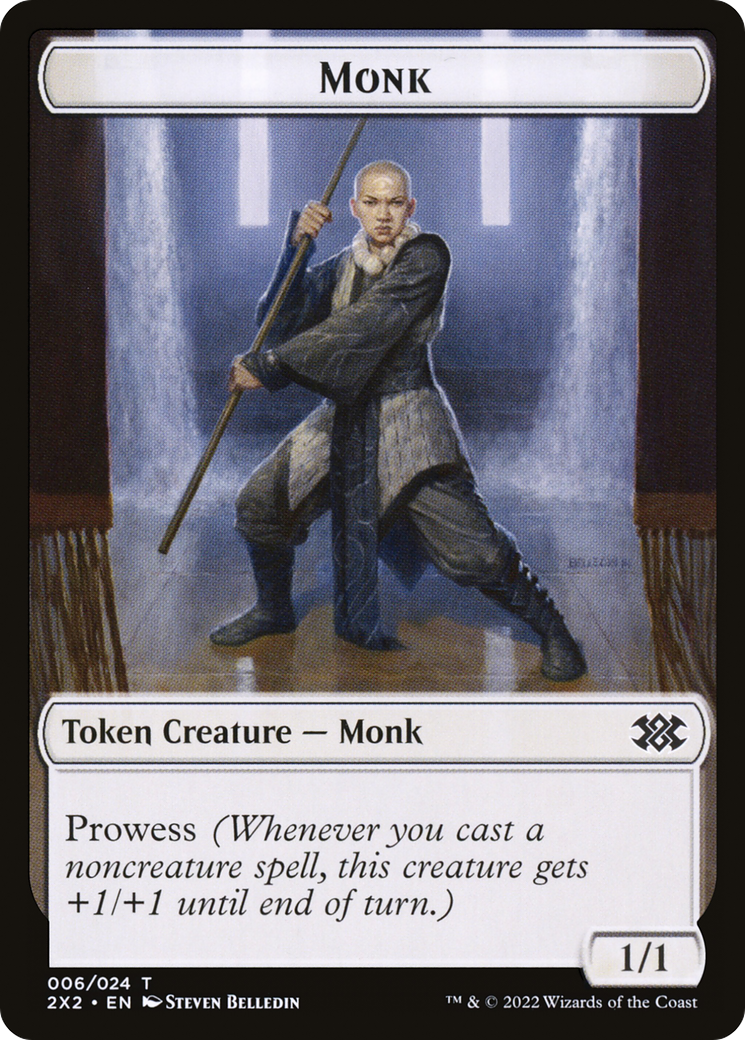 Monk (T2X2-006) [Tokens] Double Masters 2022 Tokens MTG Single Wizards of the Coast