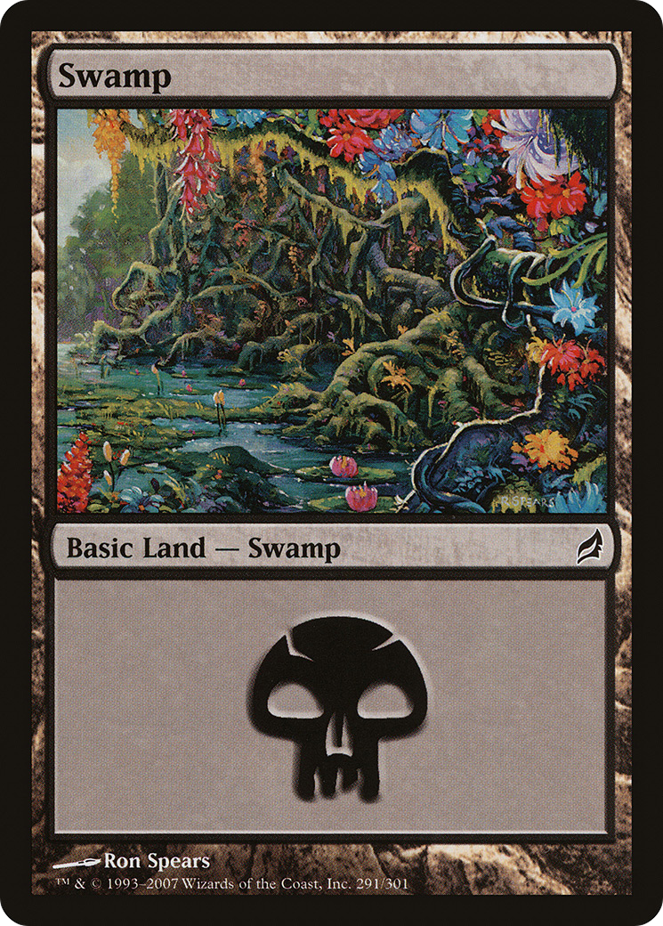 Swamp (291) (LRW-291) [Lorwyn] Foil MTG Single Wizards of the Coast