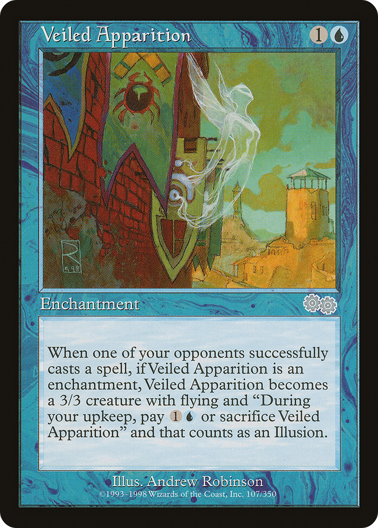 Veiled Apparition (USG-107) [Urza's Saga] MTG Single Wizards of the Coast