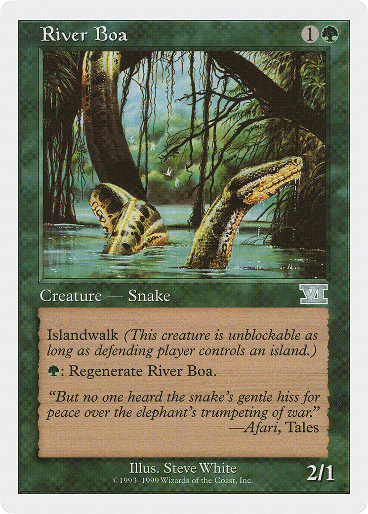 River Boa (BRB-059) [Misc] Battle Royale Box Set MTG Single Wizards of the Coast