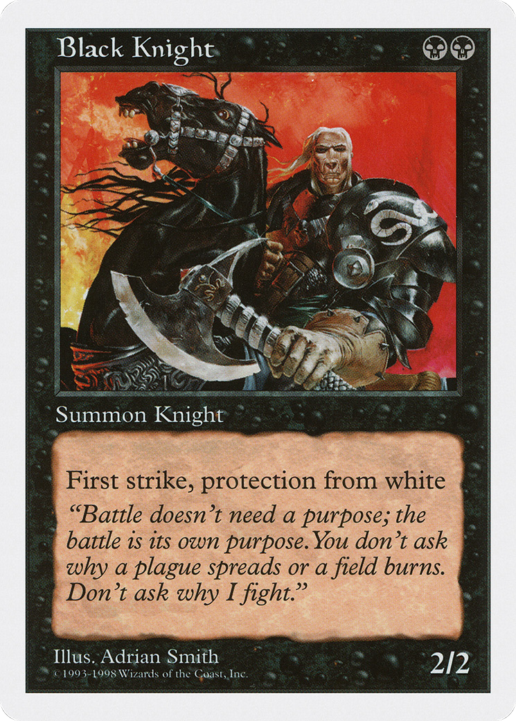 Black Knight (ATH-007) [Anthologies] MTG Single Wizards of the Coast