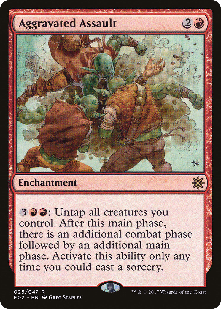 Aggravated Assault (E02-025) [Misc] Explorers of Ixalan MTG Single Wizards of the Coast