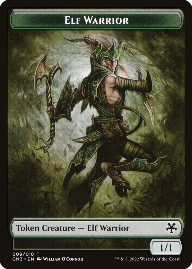 Elf Warrior (TGN3-009) [Tokens] Game Night: Free-for-All Tokens Foil MTG Single Wizards of the Coast