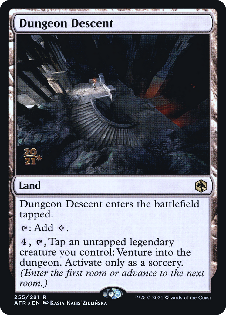 Dungeon Descent (PRE-255) [Adventures in the Forgotten Realms Promos] Foil MTG Single Wizards of the Coast