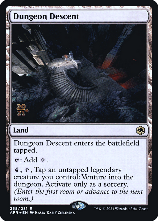 Dungeon Descent (PRE-255) [Adventures in the Forgotten Realms Promos] Foil MTG Single Wizards of the Coast