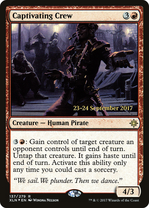 Captivating Crew (PRE-137) [Ixalan Promos] Foil MTG Single Wizards of the Coast