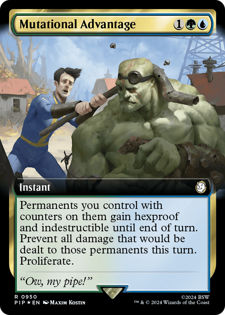 Mutational Advantage (Surge Foil) (PIP-950) [Fallout] (Extended Art) Foil MTG Single Wizards of the Coast