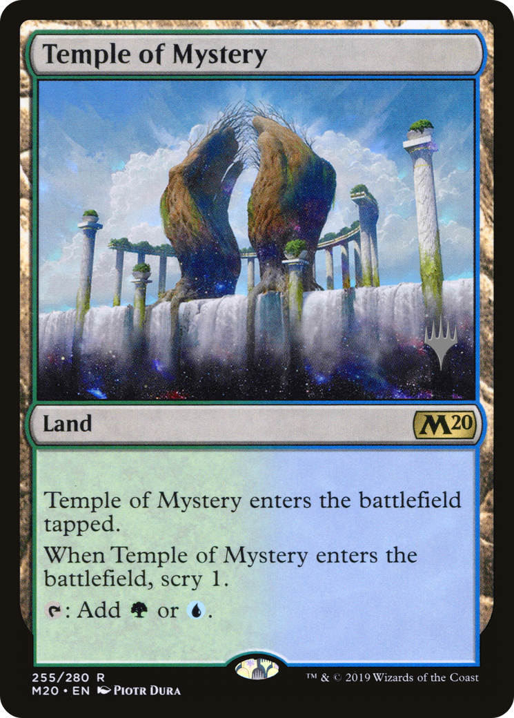 Temple of Mystery (PPM20-255P) [Core Set 2020 Promos] MTG Single Wizards of the Coast