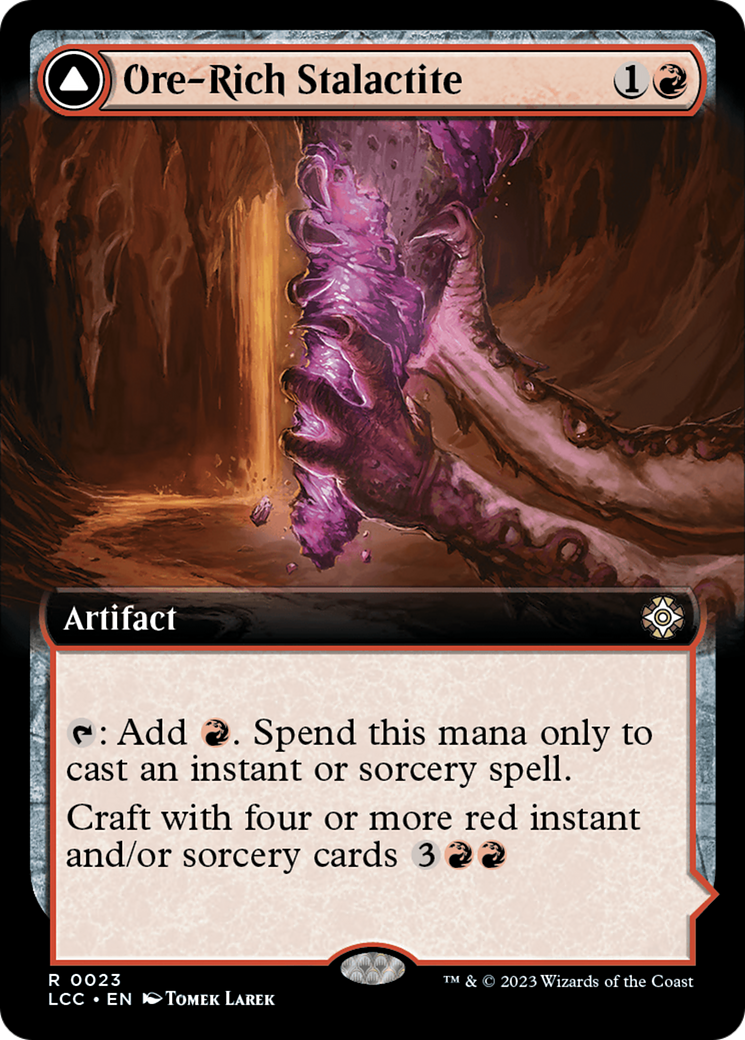 Ore-Rich Stalactite (LCC-023) [The Lost Caverns of Ixalan Commander] (Extended Art) MTG Single Wizards of the Coast