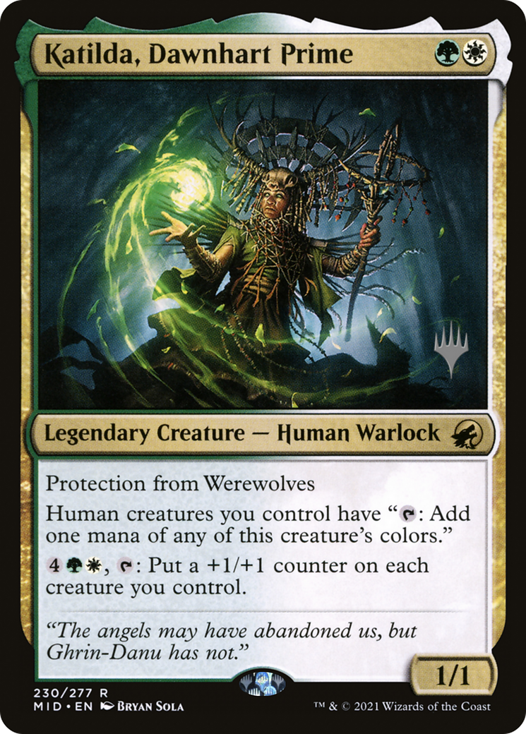 Katilda, Dawnhart Prime (PPMID-230) [Innistrad: Midnight Hunt Promos] Foil MTG Single Wizards of the Coast