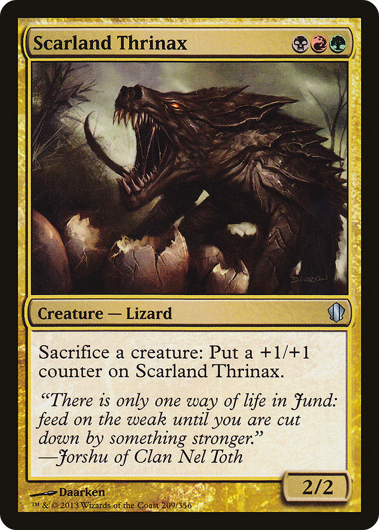 Scarland Thrinax (C13-209) [Commander 2013] MTG Single Wizards of the Coast