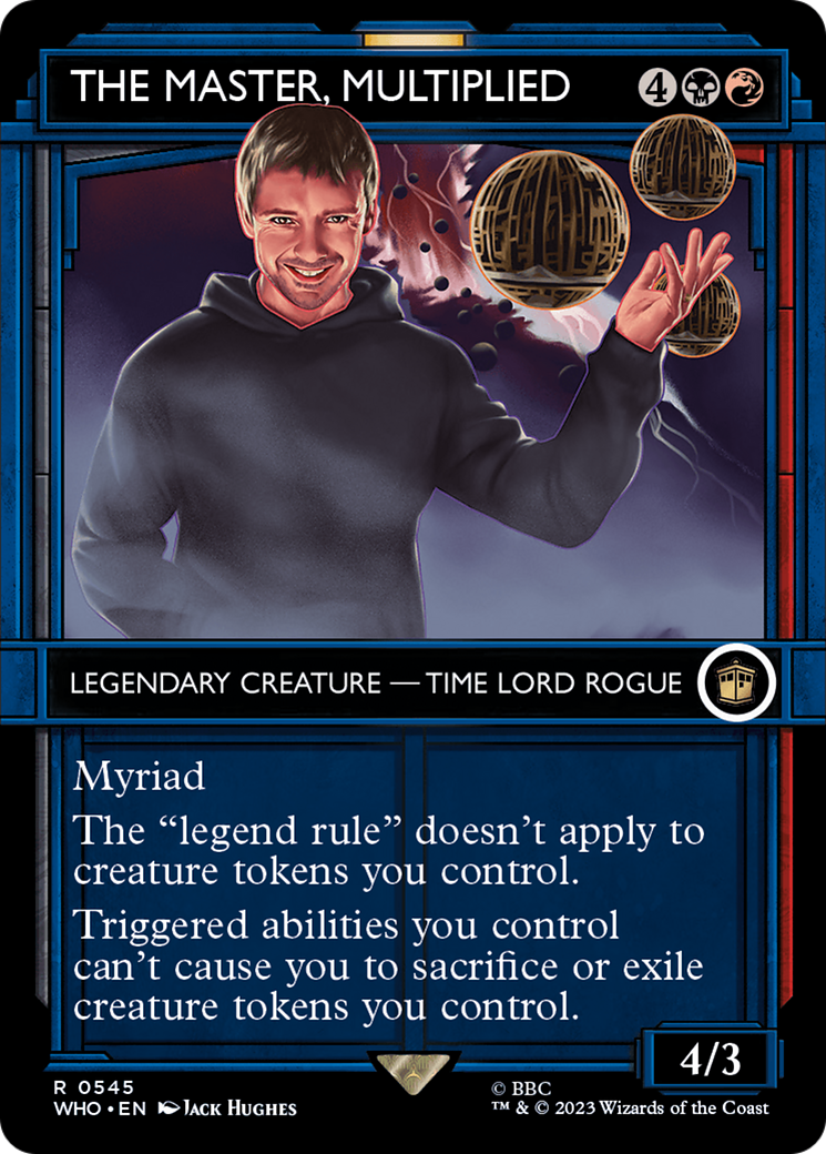 The Master, Multiplied (WHO-545) [Doctor Who] (Showcase) (Borderless) MTG Single Wizards of the Coast