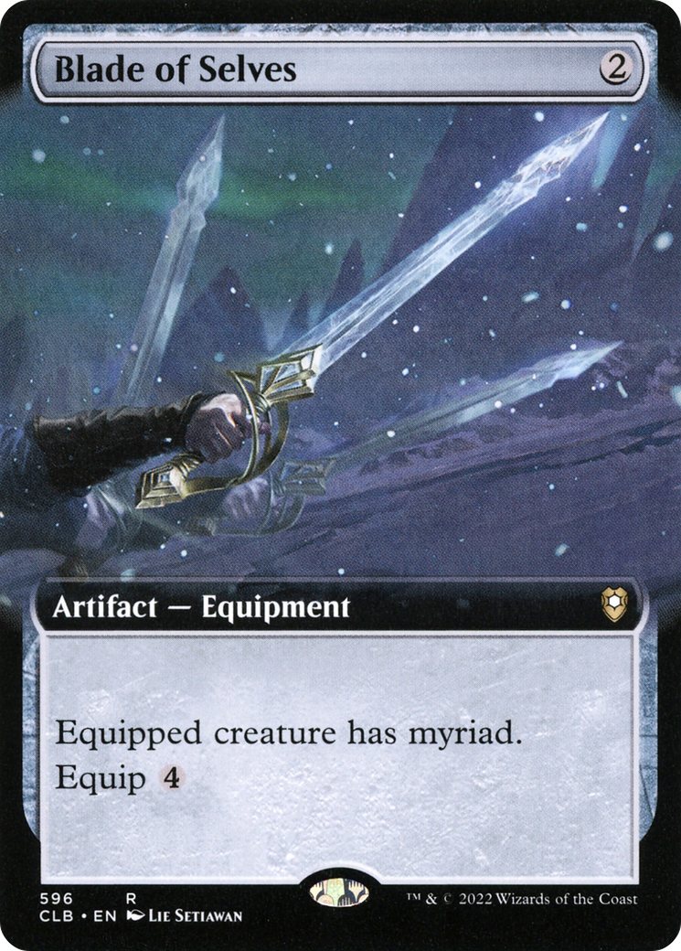 Blade of Selves (CLB-596) [Commander Legends: Battle for Baldur's Gate] (Extended Art) Foil MTG Single Wizards of the Coast
