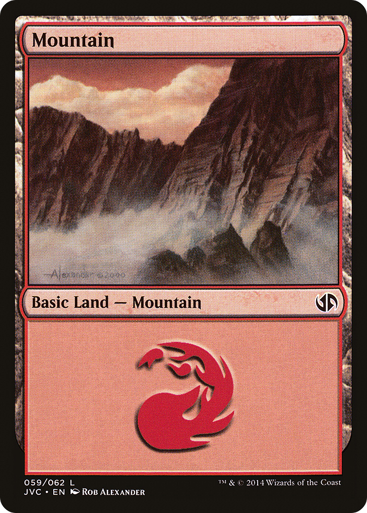 Mountain (DD3-059) [Misc] Duel Decks Anthology: Jace vs. Chandra MTG Single Wizards of the Coast