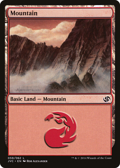 Mountain (DD3-059) [Misc] Duel Decks Anthology: Jace vs. Chandra MTG Single Wizards of the Coast