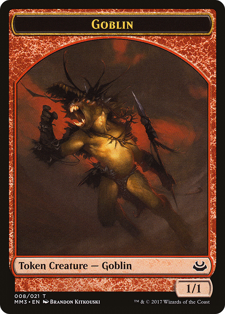 Goblin (MM3-008) [Tokens] Modern Masters 2017 Tokens MTG Single Wizards of the Coast