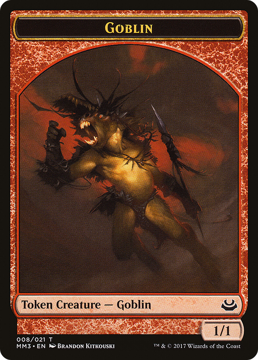 Goblin (MM3-008) [Tokens] Modern Masters 2017 Tokens MTG Single Wizards of the Coast
