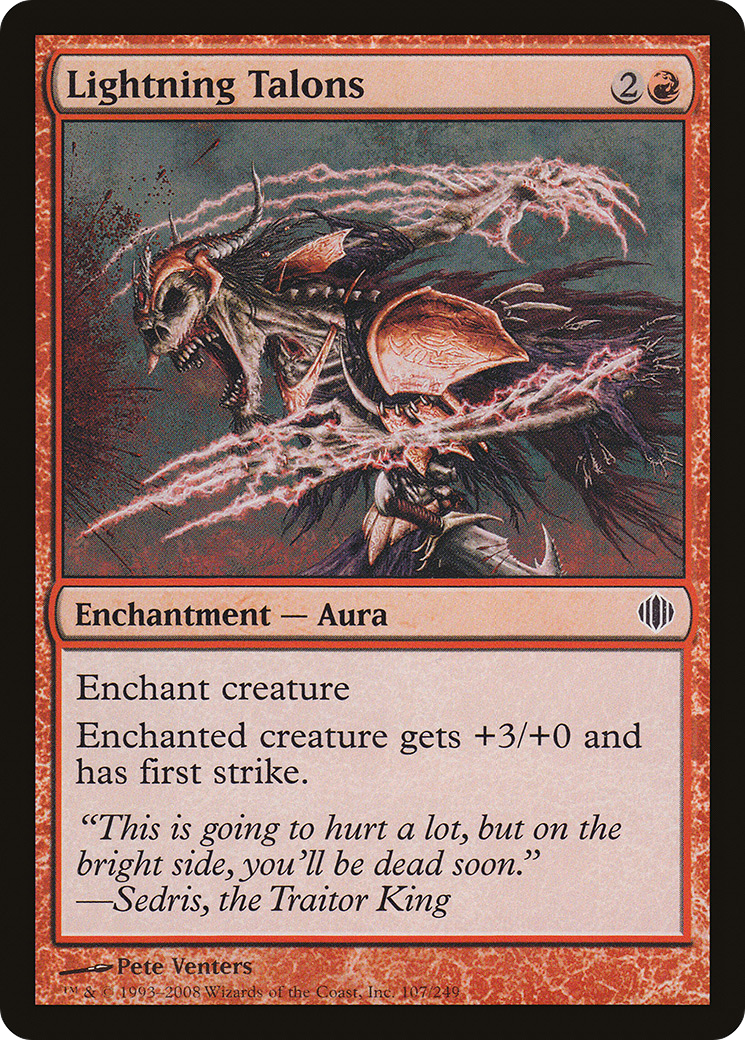 Lightning Talons (ALA-107) [Shards of Alara] MTG Single Wizards of the Coast