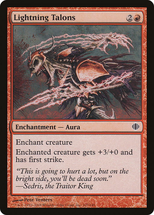 Lightning Talons (ALA-107) [Shards of Alara] MTG Single Wizards of the Coast