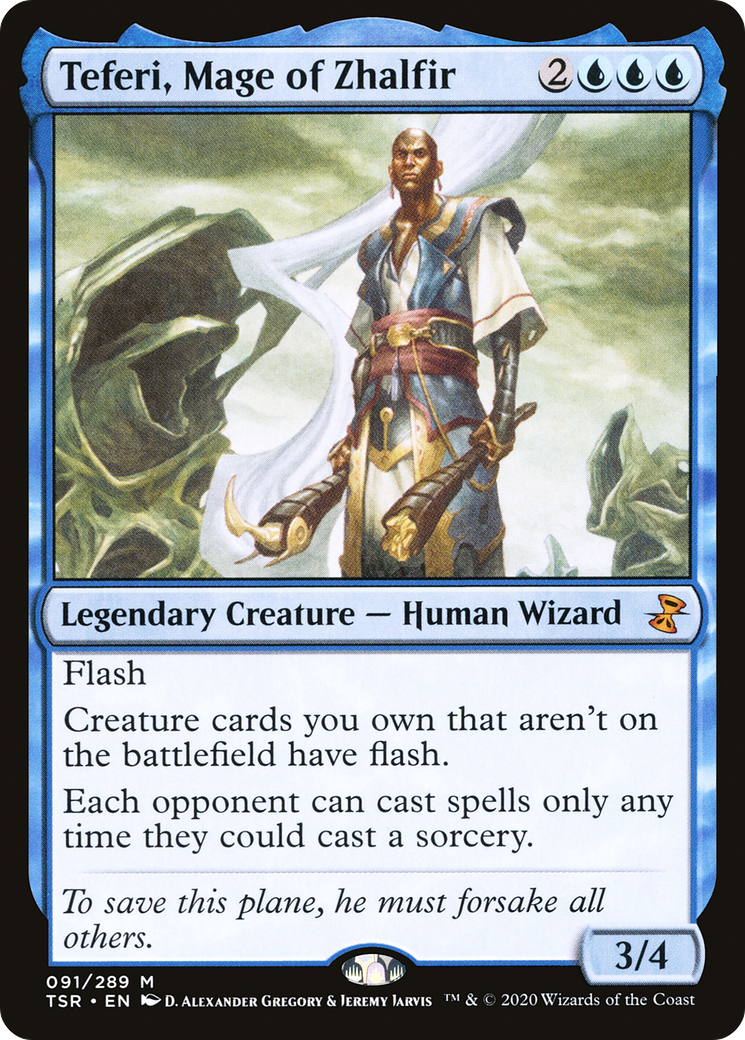 Teferi, Mage of Zhalfir (TSR-091) [Time Spiral Remastered] Foil MTG Single Wizards of the Coast