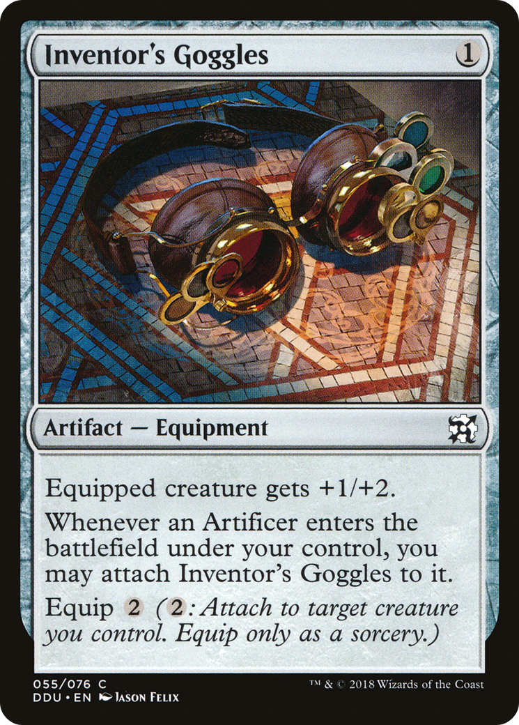 Inventor's Goggles (DDU-055) [Misc] Duel Decks: Elves vs. Inventors MTG Single Wizards of the Coast