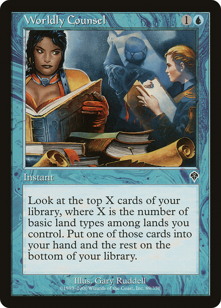 Worldly Counsel (INV-089) [Invasion] MTG Single Wizards of the Coast