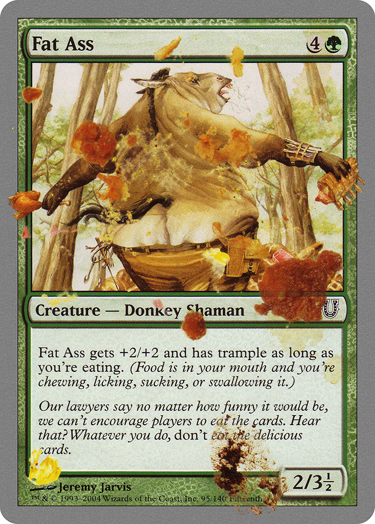 Fat Ass (UNH-095) [Unhinged] Foil MTG Single Wizards of the Coast