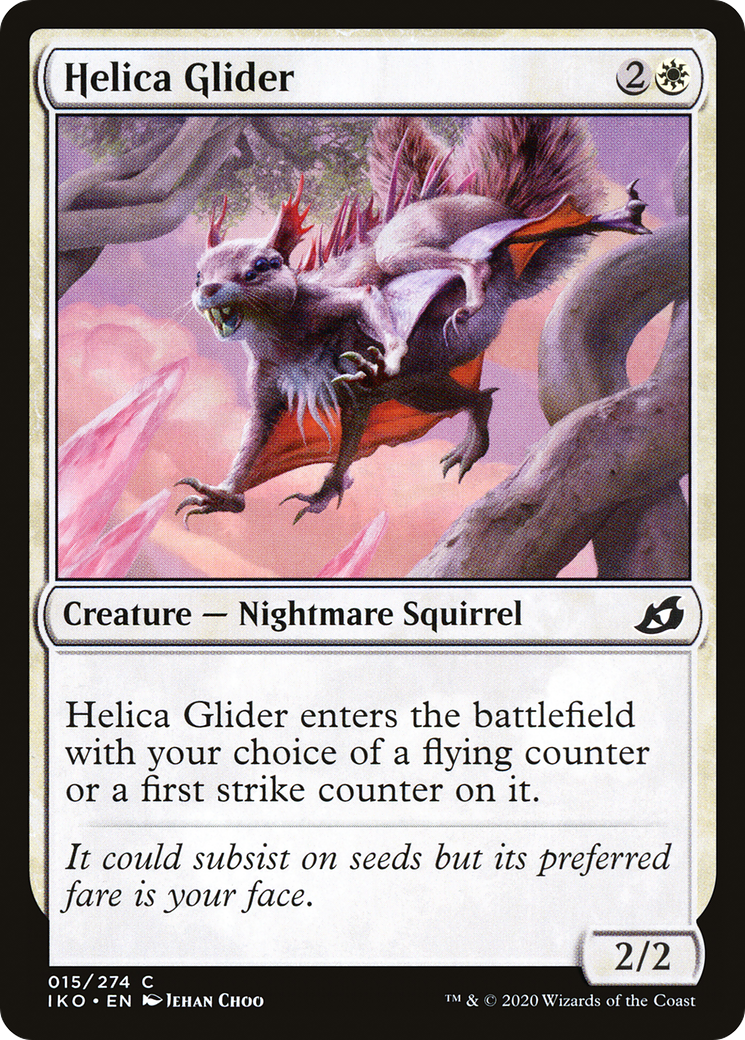 Helica Glider (IKO-015) [Ikoria: Lair of Behemoths] Foil MTG Single Wizards of the Coast