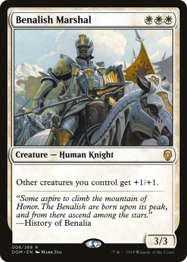 Benalish Marshal (PPM20-06P) [Dominaria Promos] MTG Single Wizards of the Coast