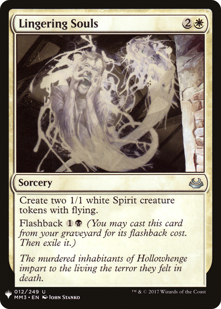 Lingering Souls (LIST-MM3-12) [Mystery Booster] The List MTG Single Wizards of the Coast
