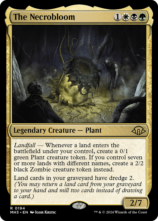 The Necrobloom (MH3-194) [Modern Horizons 3] MTG Single Modern Horizons 3