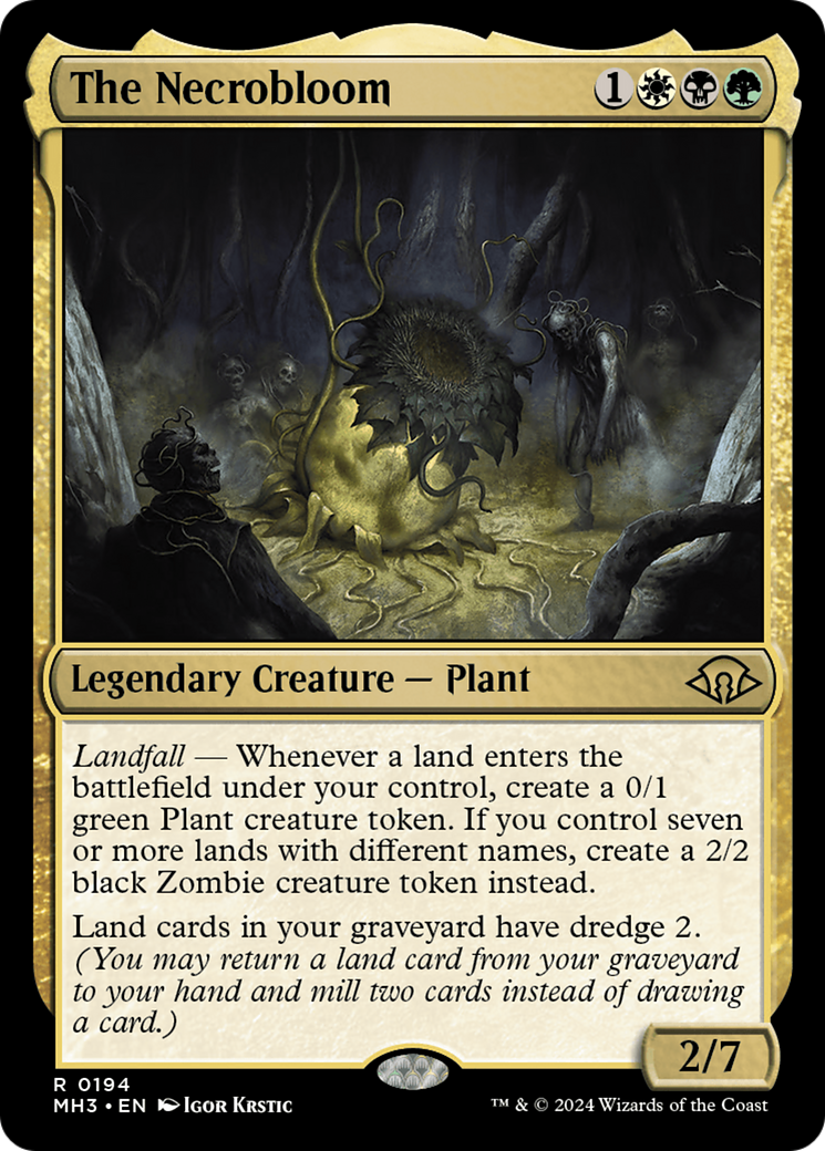 The Necrobloom (MH3-194) [Modern Horizons 3] Foil MTG Single Modern Horizons 3