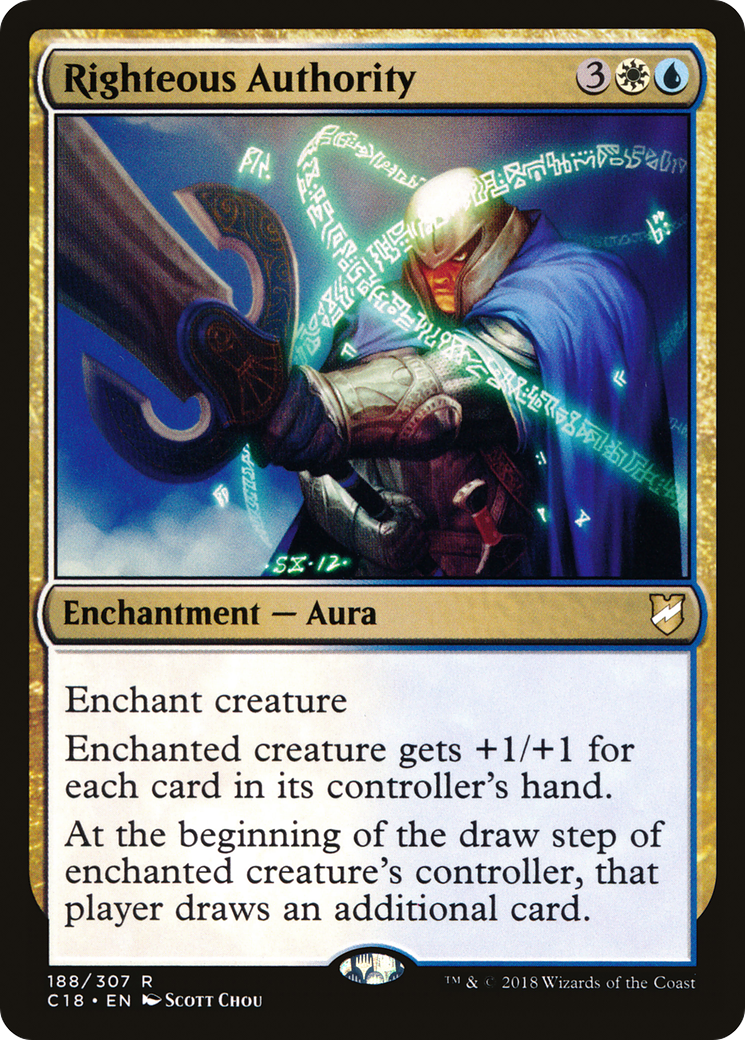 Righteous Authority (C18-188) [Commander 2018] MTG Single Wizards of the Coast