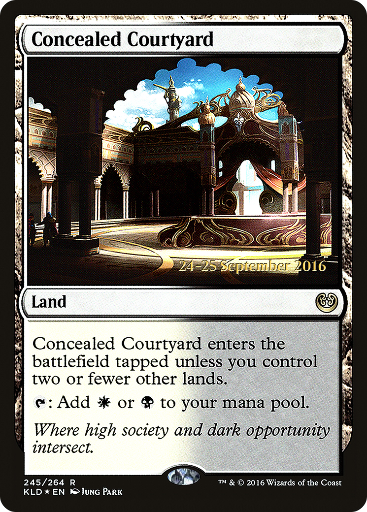 Concealed Courtyard (KLD) (PRE-245) [Kaladesh Promos] Foil MTG Single Wizards of the Coast