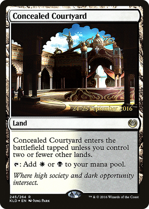 Concealed Courtyard (KLD) (PRE-245) [Kaladesh Promos] Foil MTG Single Wizards of the Coast