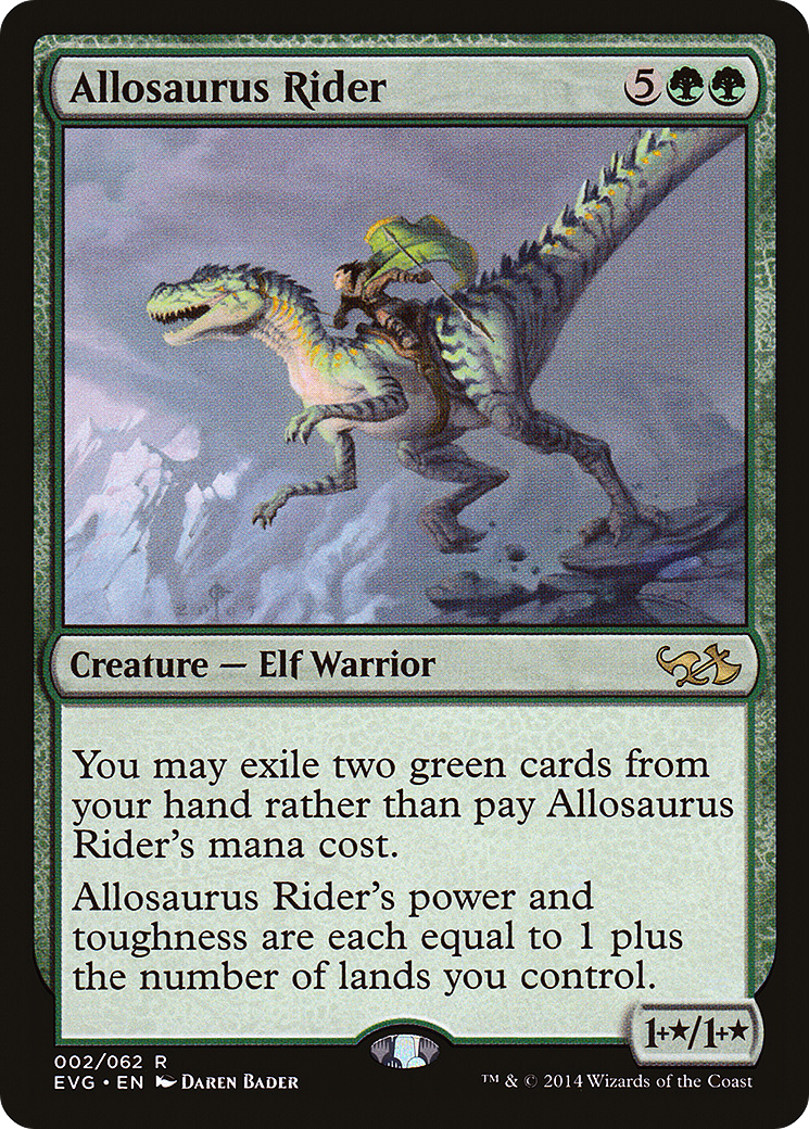 Allosaurus Rider (DD3-002) [Misc] Duel Decks Anthology: Elves vs. Goblins MTG Single Wizards of the Coast