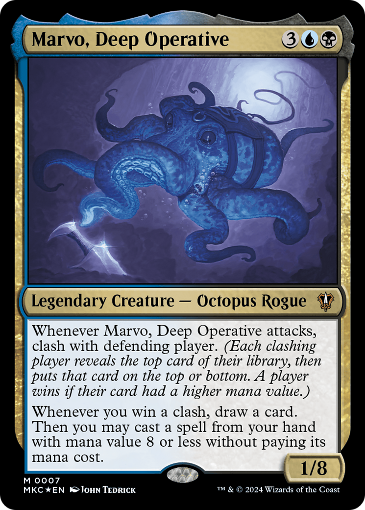 Marvo, Deep Operative (MKC-007) [Murders at Karlov Manor Commander] Foil MTG Single Wizards of the Coast