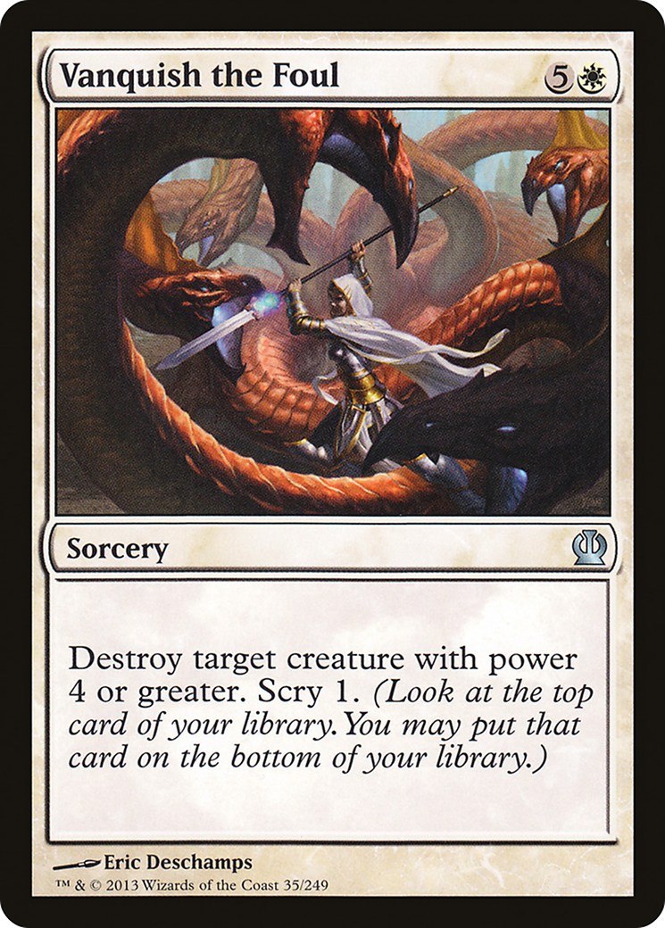 Vanquish the Foul (THS-035) [Theros] Foil MTG Single Wizards of the Coast
