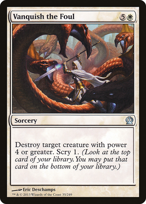 Vanquish the Foul (THS-035) [Theros] Foil MTG Single Wizards of the Coast