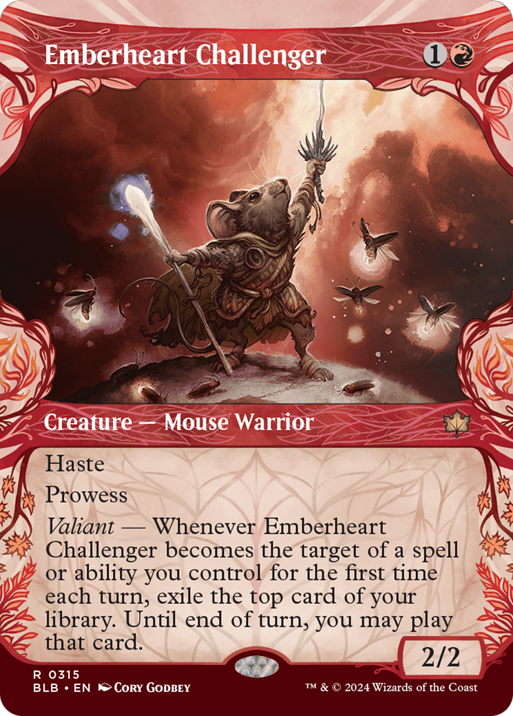Emberheart Challenger (BLB-315) [Bloomburrow] (Showcase) (Borderless) MTG Single Wizards of the Coast