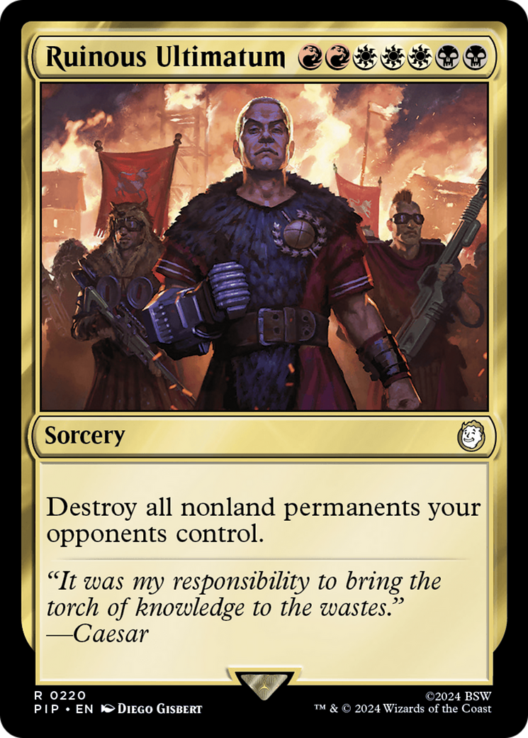 Ruinous Ultimatum (PIP-220) [Fallout] Foil MTG Single Wizards of the Coast