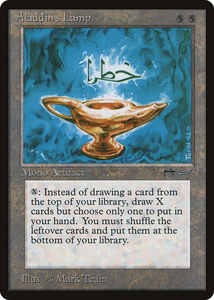 Aladdin's Lamp (ARN-) [Oldschool] Arabian Nights MTG Single Wizards of the Coast