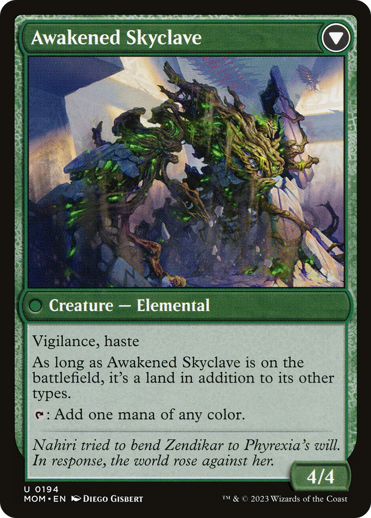 Invasion of Zendikar // Awakened Skyclave (MOM-194) [March of the Machine] Foil MTG Single Wizards of the Coast