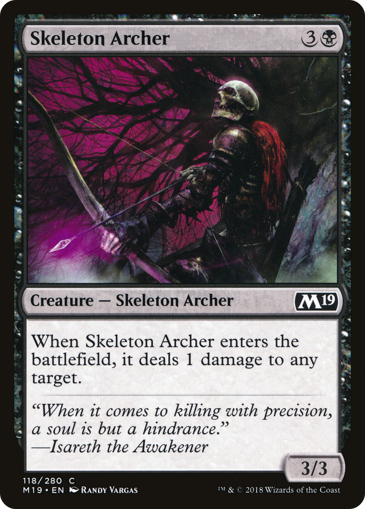Skeleton Archer (M19-118) [Core Set 2019] Foil MTG Single Wizards of the Coast