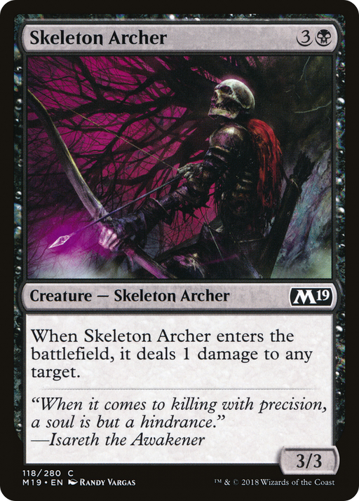 Skeleton Archer (M19-118) [Core Set 2019] Foil MTG Single Wizards of the Coast