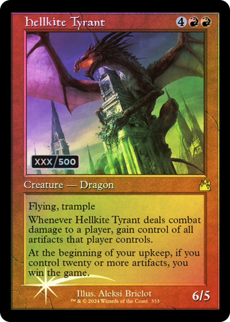 Hellkite Tyrant (Serial Numbered) (RVR-333) [Ravnica Remastered] Foil MTG Single Wizards of the Coast