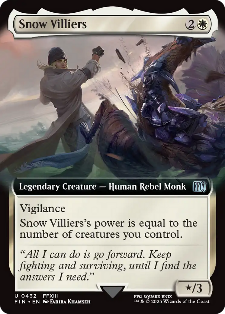 Snow Villiers (FIN-432) [FINAL FANTASY] (Extended Art) Foil MTG Single Wizards of the Coast